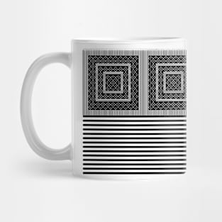 Black White Stripes Mug